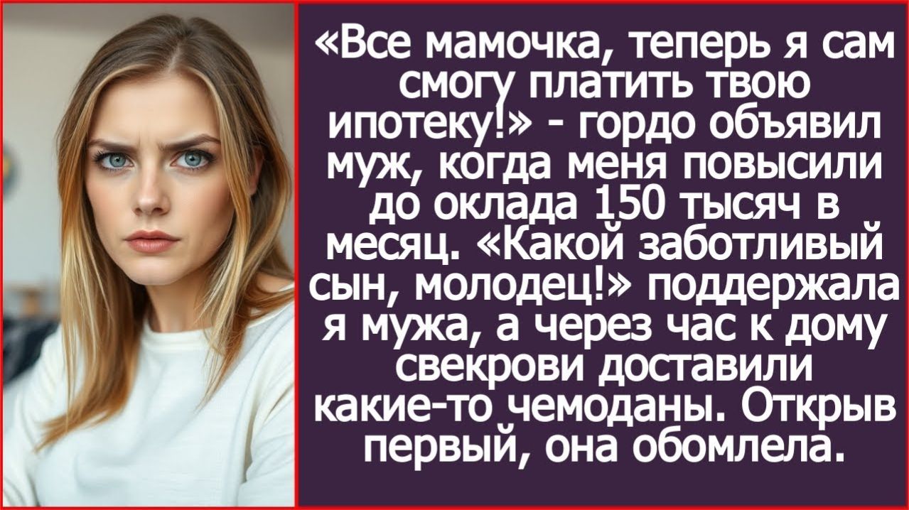 ИСТОРИИ ИЗ ЖИЗНИ|Теперь я сам смогу платить твою ипотеку!|РЕАЛЬНЫЕ ИСТОРИИ|ЖИЗНЕННЫЕ ИСТОРИИ
