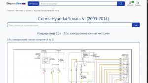 Схемы Hyundai Sonata VI (2009-2014)