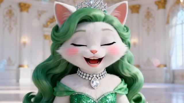 2 часть. Милый котенок впервые попробовал макияж