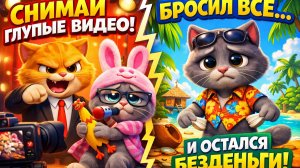 Босс Кот заставляет снимать глупые видео! Смешная ситуация