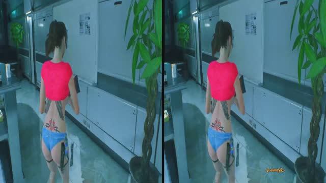 6 Resident Evil 2 remake Home Cinema 3d TV side by side Анаморфная стереопара