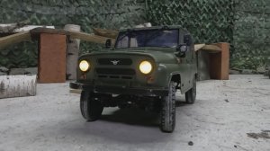 Испытания беспилотного УАЗика на искусственном полигоне