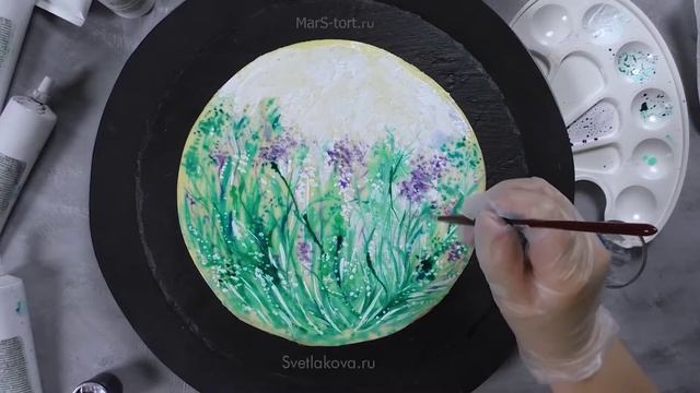 Сладкая живопись на торте. Рисование на тортах - обучение онлайн ➤ https://golnk.ru/XGgZE