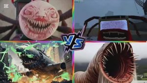 БИТВА ГИГАНТСКИХ МОНСТРОВ! 🚂💥 ЧУ-ЧУ ЧАРЛЬЗ ПРОТИВ АВТОБУСА И КОСМИЧЕСКОГО ПРИШЕЛЬЦА! Мультик Игры