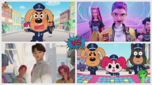 КТО БЫСТРЕЕ? 🐕🚓 ШЕРИФ ЛАБРАДОР ПРОТИВ ОХОТНИКОВ НА МОНСТРОВ! Мультик Игры для детей 🏆