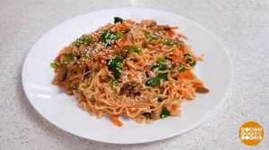 Быстрая лапша с домашним грибным соусом. Доброе утро. Фрагмент выпуска от 25.03.2026