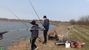 Крупный карась гнёт удочки! Отличная рыбалка на карася весной! 22.03.26. Часть 2.