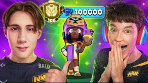 😱СОЗДАЛ КОМАНДУ НАВИ И АПНУЛ 3 ПРАЙМ НА НАДЖИИ ПЕРВЫМ В МИРЕ! 🏆 ТОП 1 МИРА В БРАВЛ СТАРС!