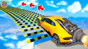 Сможет ли монстр трак проехать по лежачим полицейским в гта 5  - эксперимент в gta 5