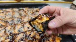 Запеченный "Суши торт" с крабовыми палочками