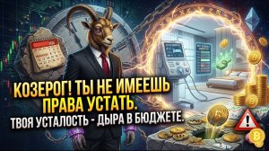♑️ КОЗЕРОГ! Твоя усталость — дыра в бюджете. Я покажу самую выгодную инвестицию.