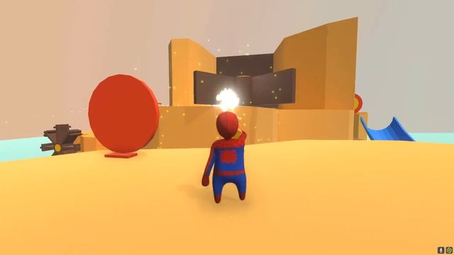 МЕГА ПЕРЕСТРЕЛКА! ПЛАСТИЛИНОВЫЕ СУПЕРГЕРОИ В HUMAN FALL FLAT