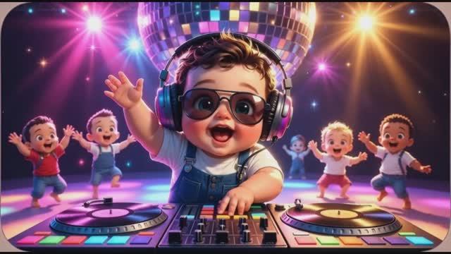 Детская песенка. Карапузики на танцполе