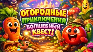 Овощные приключения: Эпический квест в волшебном саду! 🥕🍅 Веселый мультфильм для детей