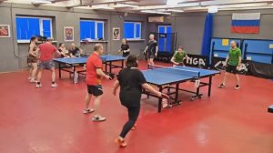 отбор Чирков/Нельсон (1422) - Далида/Кузнецова (943) настольный теннис 22.03 Парный МИКСТ турнир