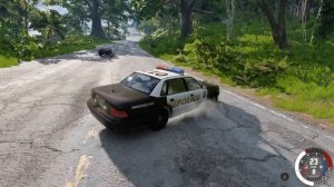 ПОЛИЦЕЙСКАЯ ПОГОНЯ ЗА ПРЕСТУПНИКОМ ПО ТРУБАМ! ДОРОГА СМЕРТИ В BeamNG.drive