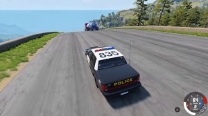 ПОЛИЦЕЙСКАЯ ПОГОНЯ НА ГОРКЕ СМЕРТИ! ОСТАНОВИ ГРУЗОВИК ЧТОБЫ ВЫЖИТЬ! СМЕРТЕЛЬНЫЙ СПУСК В BeamNG.drive