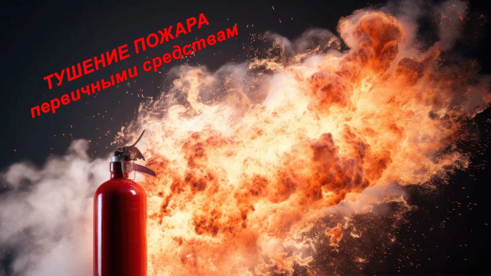 Тушение пожара первичными средствами