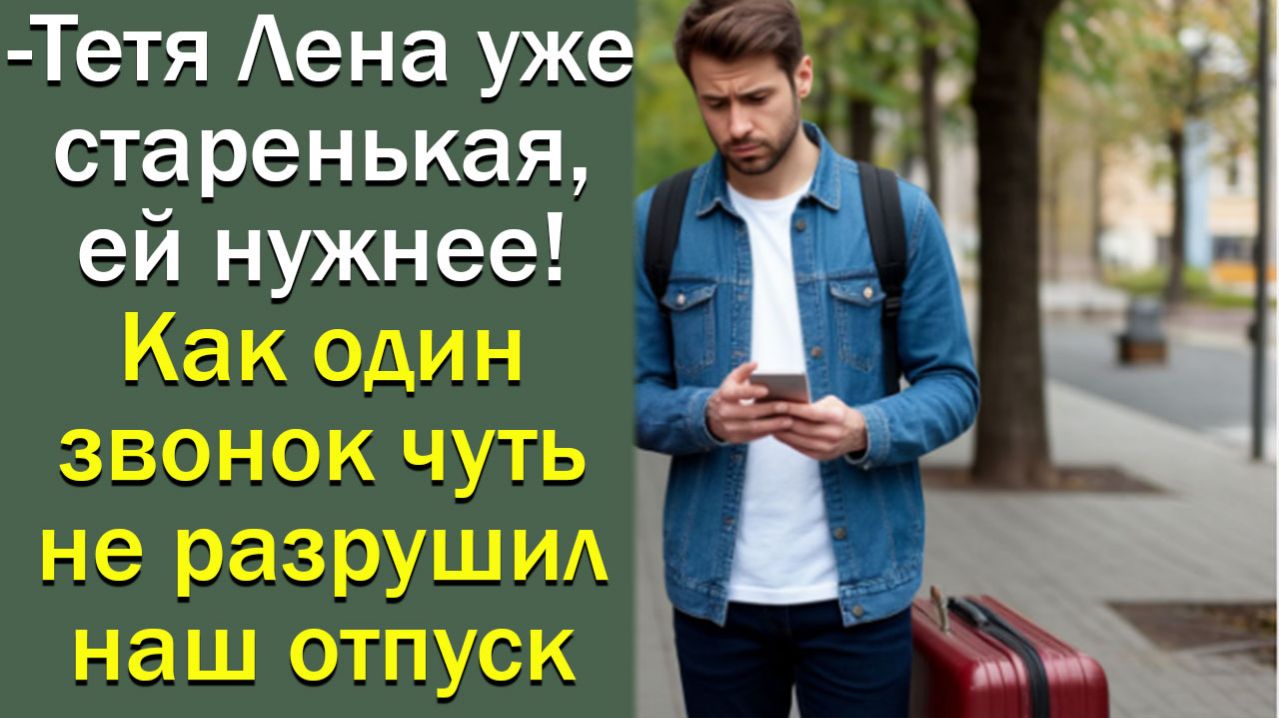 — Тетя Лена уже старенькая, ей нужнее! Как один звонок чуть не испортил наш отпуск