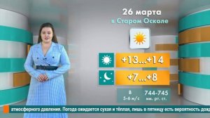 Погода в Старом Осколе на 26 марта