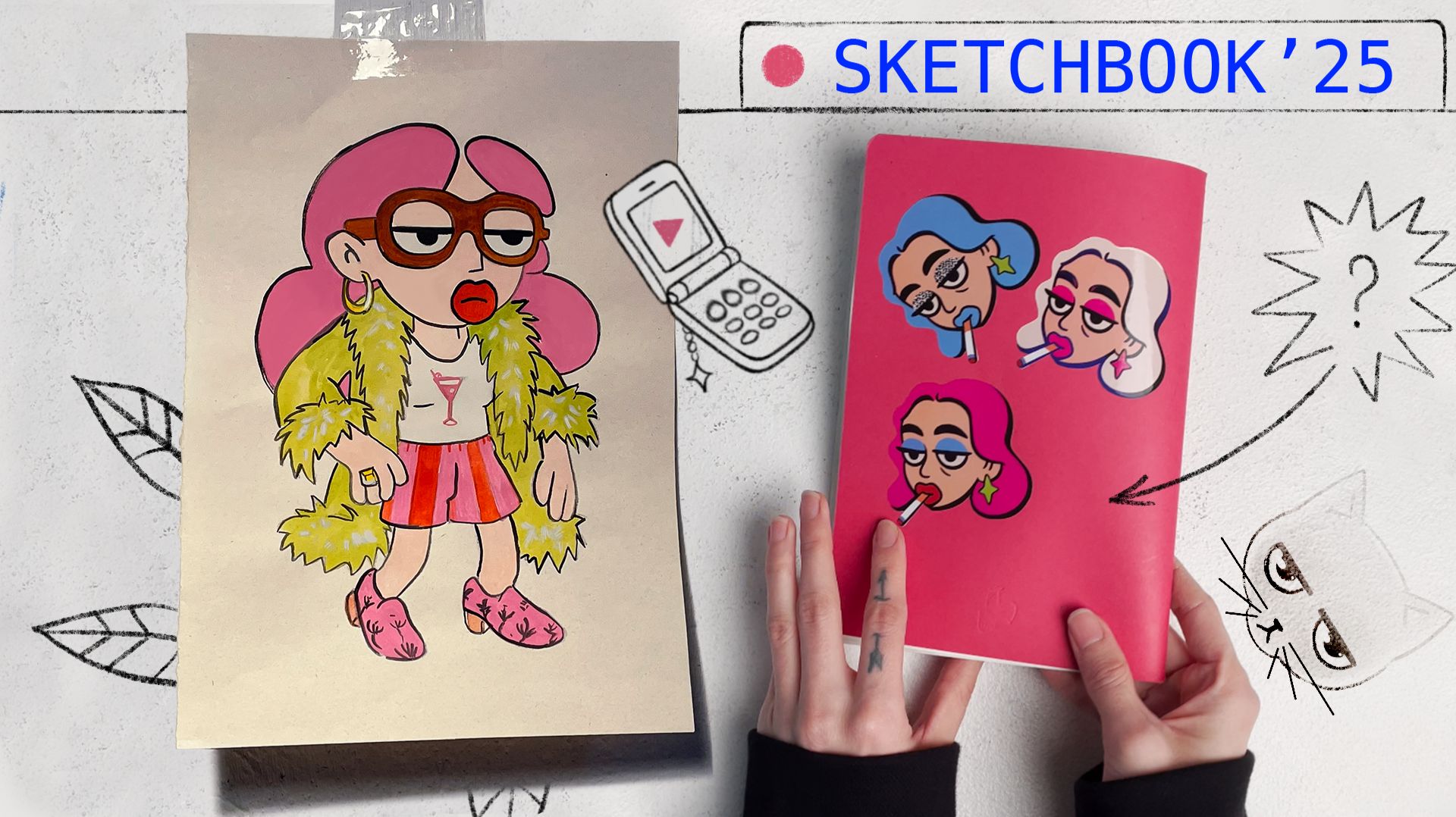 Тайна розового скетчбука / Sketchbook tour 2025