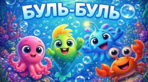 БУЛЬ-БУЛЬ Подводные монстрики — весёлая песенка для детей