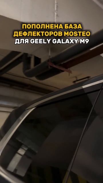 Плоские тюнинг дефлекторы для окон Geely Galaxy M9 Ветровики на Джили Галакси М9 2d дефлекторы
