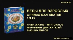 Веды для взрослых. Шримад-Бхагаватам 1.3.15