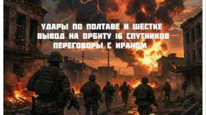 Новости СВО Сегодня-Удары по Полтаве и Шестке  Вывод на орбиту 16 спутников Переговоры с Ираном