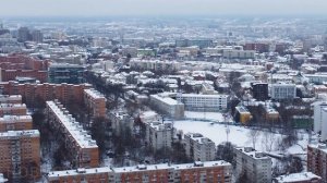 Вид с высоты на стадион "Водник" // Нижегородский р-он, ул. Алексеевская, 30а // Февраль 2022