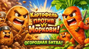 Картофель ПРОТИВ моркови: Эпическая овощная битва в Волшебном саду! 🥔🥕