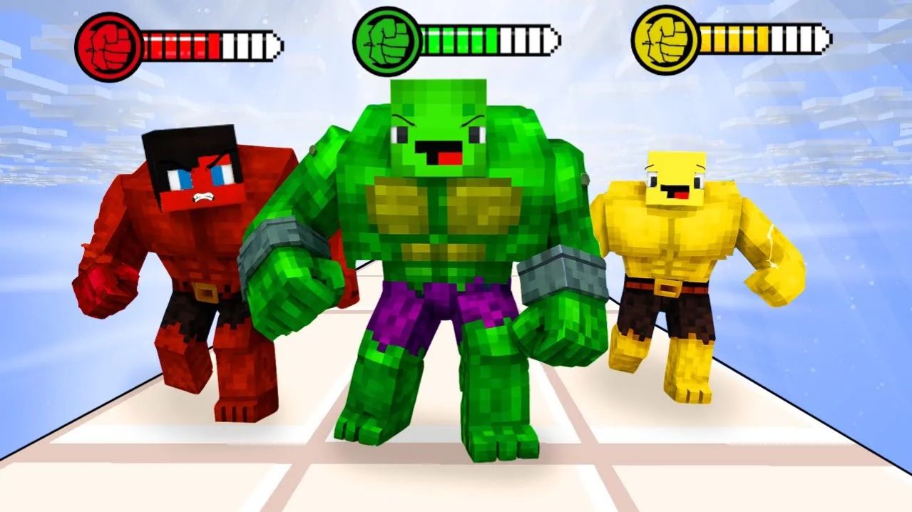 Джей Джей против Майки против Бананакида ХАЛК Роуд-раш супергеройская игра. Майнкрафт Мультик