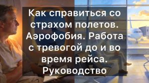 Как справиться со страхом полетов. Аэрофобия. Работа с тревогой до и во время рейса. Руководство