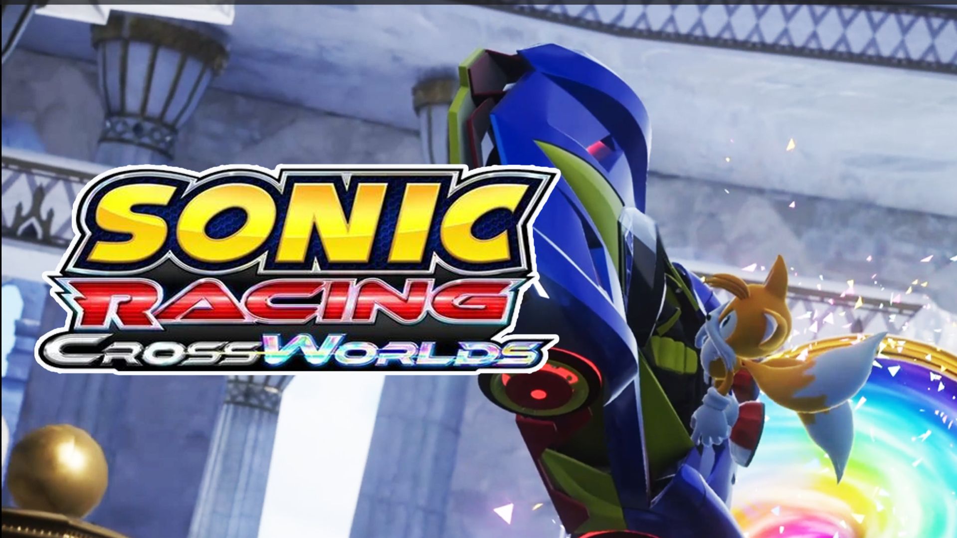 Гонки. Sonic Racing Cross Worlds PS4. Водный дворец. Тейлз и Наклз