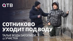 Сотниково уходит под воду. Талые воды затопили 42 участка