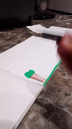 рисую картину фломастерами и карандашами часть один