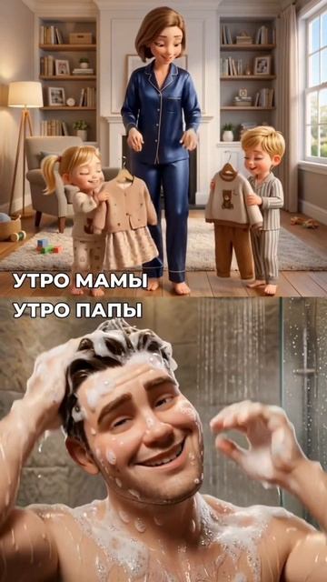 утро мамы и папы