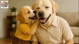 Герои у подножия Фудзи: как мама с щенком спасли пса из ледяной воды. Детский мультик.