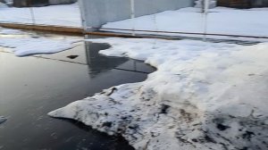 Снег начал таять❄️☀️