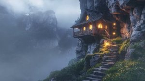 QUIET PLACE ｜ Ethereal Meditative Ambient Music with Rain - Soothing Fantasy Relaxation Soundscape-(