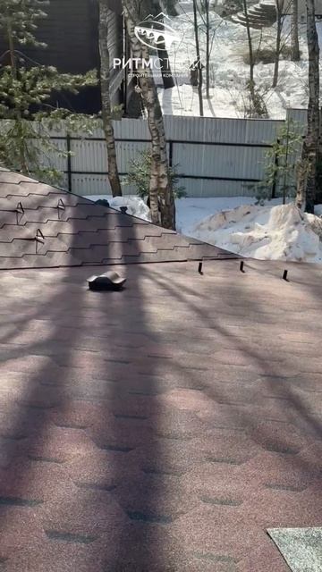 Монтаж снегозадержания на мягких кровлях. #ритмстрой #шинглас