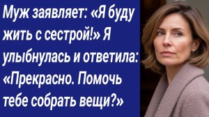 Истории со Смыслом/Муж заявляет: «Я буду жить с сестрой!» Я улыбнулась и ответила: «Прекрасно....