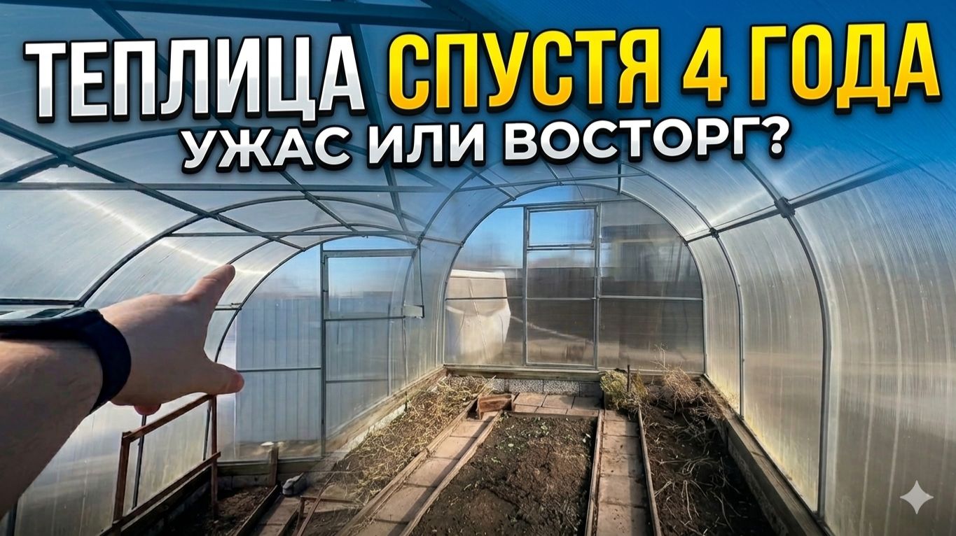 Теплица спустя 4 года | Честный обзор и вся правда