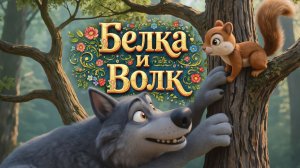 Белка и волк🐺 Мультик - сказка 🎈