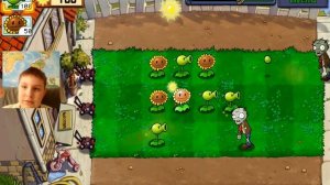 персик играет в растения vs зомби