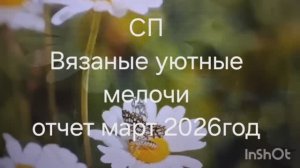 СП Вязаные уютные мелочи.Отчет март 2026 год
