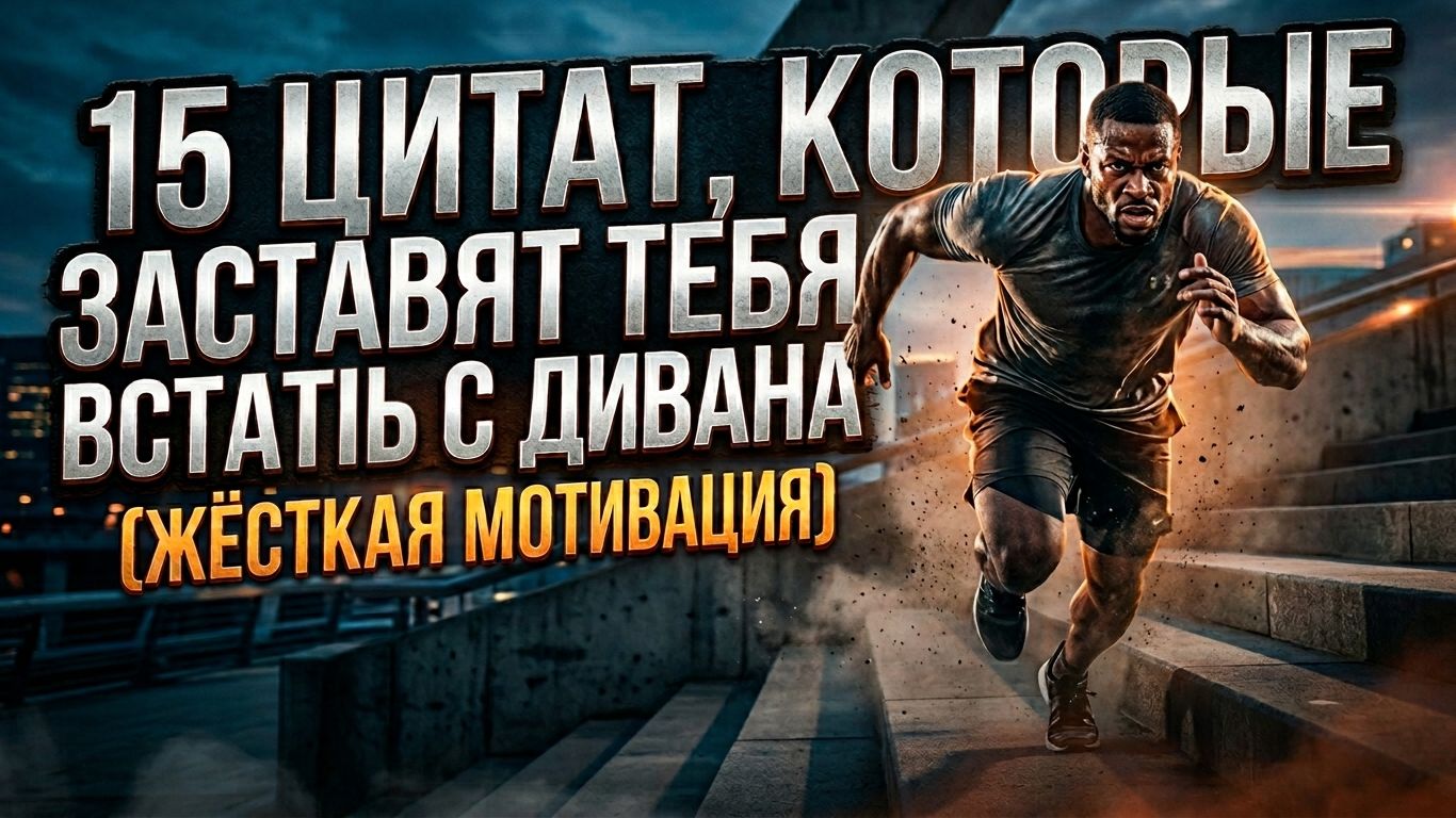 15 ЛУЧШИХ ЦИТАТ, которые ВЗОРВУТ вашу мотивацию! Встань с дивана и ДЕЙСТВУЙ!