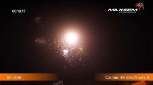 Римская свеча SF 399A   ROMAN CANDLE   2 дюйма 50 мм  калибр   4 эффект A   8 выстрелов