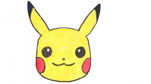 ПИКАЧУ Раскрашиваем ПИКАЧУ гуашью