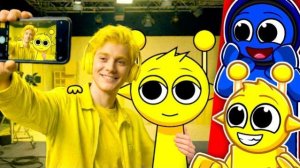 ЧТО, ЕСЛИ БЫ ПЕРСОНАЖИ СПРУНКИ И МАЙНКРАФТ БЫЛИ БЫ ЖИВЫМИ? КАК БЫ ОНИ ВЫГЛЯДЕЛИ? РЕАКЦИЯ